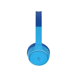 Headphones<Belkin SoundForm Wireless On-Ear Headphones, Bluetooth, Blue (AUD001BTBL)