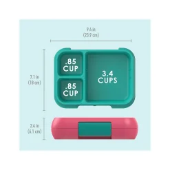 Lunch Boxes & Bags<bentgo Pop Lunch Box, Bright Coral/Teal (BGOPOP-BC)