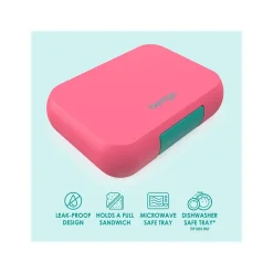 Lunch Boxes & Bags<bentgo Pop Lunch Box, Bright Coral/Teal (BGOPOP-BC)