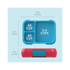 Lunch Boxes & Bags<bentgo Pop Lunch Box, Flame Red/Turquoise (BGOPOP-FL)