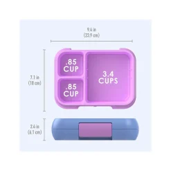 Lunch Boxes & Bags<bentgo Pop Lunch Box, Periwinkle/Pink (BGOPOP-PW)