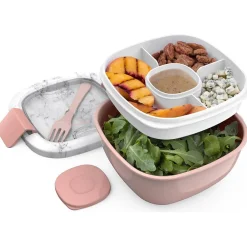 bentgo Salad Container, Blush Marble, 54 oz. (BGOSAL-M) Clearance