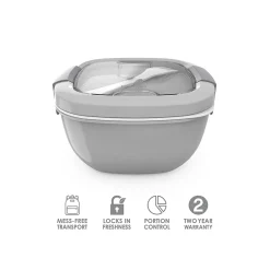 bentgo Salad Container, Gray, 54 oz. (BGOSAL-Y) Best
