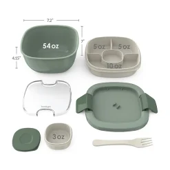 bentgo Salad Container, Khaki Green, 54 oz. (BGOSAL-KG) Hot