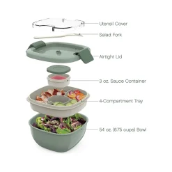 bentgo Salad Container, Khaki Green, 54 oz. (BGOSAL-KG) Hot