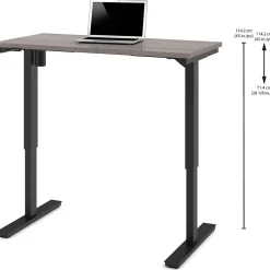 New Pro-Linea 28 - 45'' Electric Height-Adjustable Table, Bark Grey (65857-47) Standing Desks
