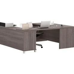 Pro-Linea U-Desk, Bark Grey (120861-47) Office Desks