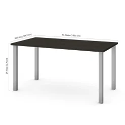 Universel 60" Table Desk, Deep Grey (65865-32) Office Desks