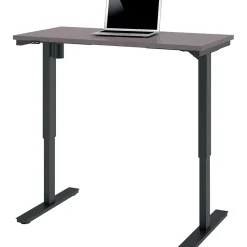 Clearance Universel 48"W Electric Height-Adjustable Desk, Slate (65857-59) Standing Desks