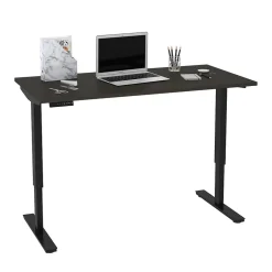 Hot Universel 60"W Electric Height Adjustable Desk, Deep Grey (65867-32) Standing Desks