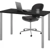 Hot 48"W Table Desk, Black (65855-18) Office Desks
