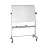 New Deluxe Porcelain Dry-Erase Whiteboard, Anodized Aluminum Frame, 5' x 4' (668AF-DD) Dry Erase