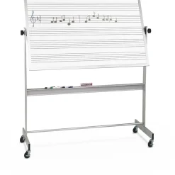 New Dual Sided Music Line Deluxe Reversible 4' x 8' Mobile Whiteboard (668AH-MM) Dry Erase