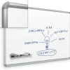 Green-Rite Porcelain Dry-Erase Board, Silver Presidental Trim, 4' x 8' Dry Erase