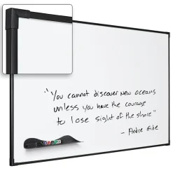 Clearance Ultra Trim Magnetic Dry-Erase Board, Black Frame, 4' x 3' Dry Erase