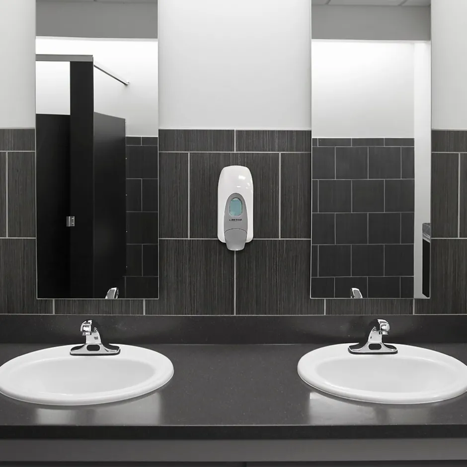 Betco Clario Universal 91819-00 Wall Mounted Hand Soap/Hand Sanitizer Dispenser, White (9181900)