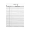 Better Office Activity Log Notepad, 8.5" x 11", Project-Ruled, White/Black, 50 Sheets/Pad (25836) Discount