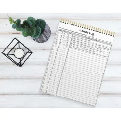 Better Office Activity Log Notepad & Refill, 8.5