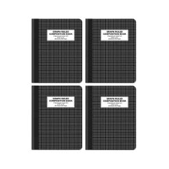 Better Office Composition Notebooks, 7.5" x 9.75", Graph Ruled, 80 Sheets, Black, 4/Pack (25604-4PK) Sale