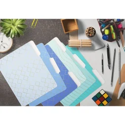 Better Office Heavy-Duty File Folders, 1/3-Cut Tab, Letter Size, Paper Stock, Ombre Rainbow, 18/Pack (80030-18PK)