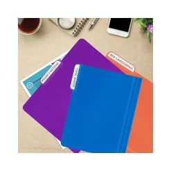Better Office Heavy-Duty File Folders, 1/3-Cut Tab, Letter Size, Polypropylene, Neon Assorted Colors, 12/Pack (89021-12PK)