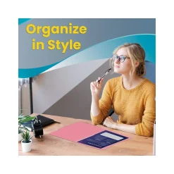 Better Office Heavy-Duty File Folders, 1/3-Cut Tab, Letter Size, Polypropylene, Pastel Rainbow, 12/Pack (89023-12PK) New