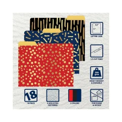 Better Office Heavy-Duty File Folders, 1/3-Cut Tab, Letter Size, Paper Stock, Assorted Colors, 18/Pack (80031-18PK) Clearance