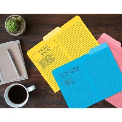 Better Office Heavyweight File Folders, 1/3-Cut Tab, Letter Size, Assorted Colors, 12/Pack (89112-12PK)