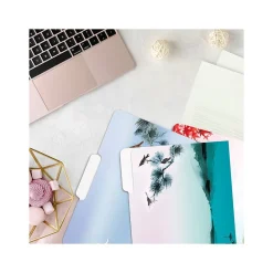 Better Office Japanese Watercolor Heavyweight File Folders, 1/3-Cut Tab, Letter Size, Assorted Colors, 12/Pack (80016-12PK) Sale