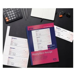 Online 2-Part Carbonless Money/Rent Receipt Book, 7.63