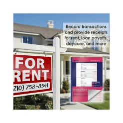 Online 2-Part Carbonless Money/Rent Receipt Book, 7.63