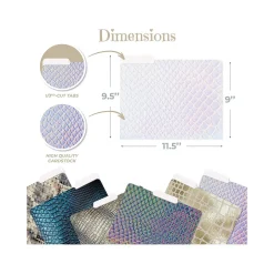 Better Office Snakeskin Heavyweight File Folders, 1/3-Cut Tab, Letter Size, Assorted Colors, 24/Pack (80022-24PK) Outlet