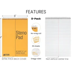 Better Office Steno Pad, 6