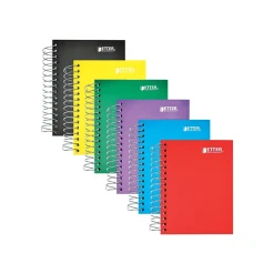 Better Office 1-Subject Notebooks, 4" x 5.5", College Ruled, 200 Sheets, 6/Pack (25906-6PK) Best