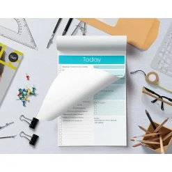 Better Office Today Notepad, 7" x 10", Ruled, Assorted Colors, 52 Sheets/Pad, 4 Pads/Pack (25831-4PK) Online