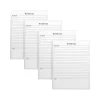 Better Office To-Do List Notepad, 8.5" x 11", Ruled, White, 50 Sheets/Pad, 4 Pads/Pack (25833-4PK) Clearance