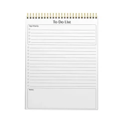 Better Office To-Do List Notepad, 8.5" x 11", Project-Ruled, White/Black, 50 Sheets/Pad (25822) Best