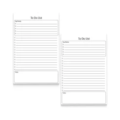 Better Office To-Do List Notepad, 5.5" x 8.5", Ruled, White, 50 Sheets/Pad, 2 Pads/Pack (25834-2PK) Discount