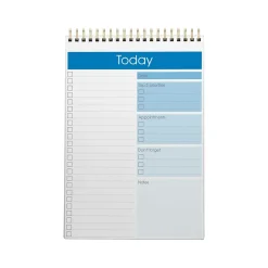 Better Office To-Do List Notepad, 7" x 10", Project-Ruled, White/Blue, 52 Sheets/Pad (25820) New