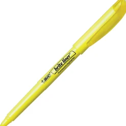 BIC Brite Liner Stick Highlighters, Chisel Tip, Fluorescent Yellow, 216/Carton (BL11YELCT) Online