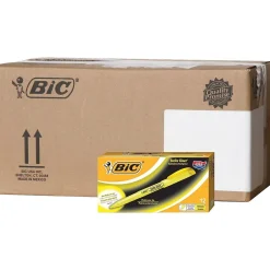 BIC Brite Liner Stick Highlighters, Chisel Tip, Fluorescent Yellow, 216/Carton (BL11YELCT) Online