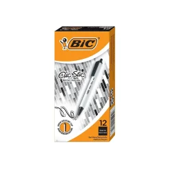 BIC Clic Stic Retractable Ballpoint Pen, Medium Point, Black Ink, 12/Case (CSM11-BLK) Outlet