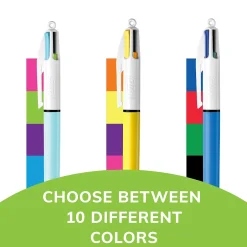 BIC 4-Color Retractable Ballpoint Pen, Medium Point, Assorted Inks, 3/Pack (MMXP31-AST) Best