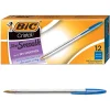 BIC Cristal Ballpoint Pens, Medium Point, Blue Ink, Dozen (10126/MS11BL) Discount