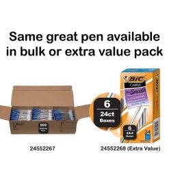 BIC Cristal Ballpoint Pens, Medium Point, Blue Ink, Dozen (10126/MS11BL) Discount