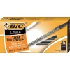 BIC Cristal Ballpoint Stick Pens, Bold Point, Black Ink, 24/Box (MSBP241-BLK) Discount