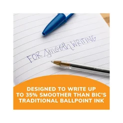 BIC Cristal Xtra Smooth Ballpoint Pen, Medium Point, Blue Ink, 500/Pack (MS500E-BLU)