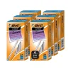 BIC Cristal Xtra Smooth Ballpoint Pen, Medium Point, Blue Ink, 24/Box, 6 Boxes/Pack (MS144E-BLU) Clearance