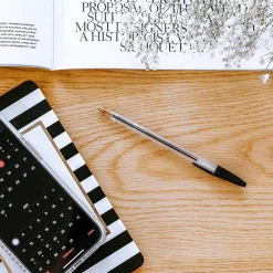 BIC Cristal Xtra Smooth Ballpoint Pen, Medium Point, Black Ink, 24/Box, 6 Boxes/Pack (MS144E-BLK) Discount