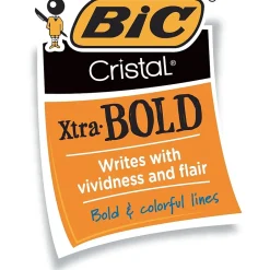 BIC Cristal Xtra-Bold Ballpoint Pens, Bold Point, 1.6mm, Blue Ink, 24/Pack (MSBP241-BLU) Outlet